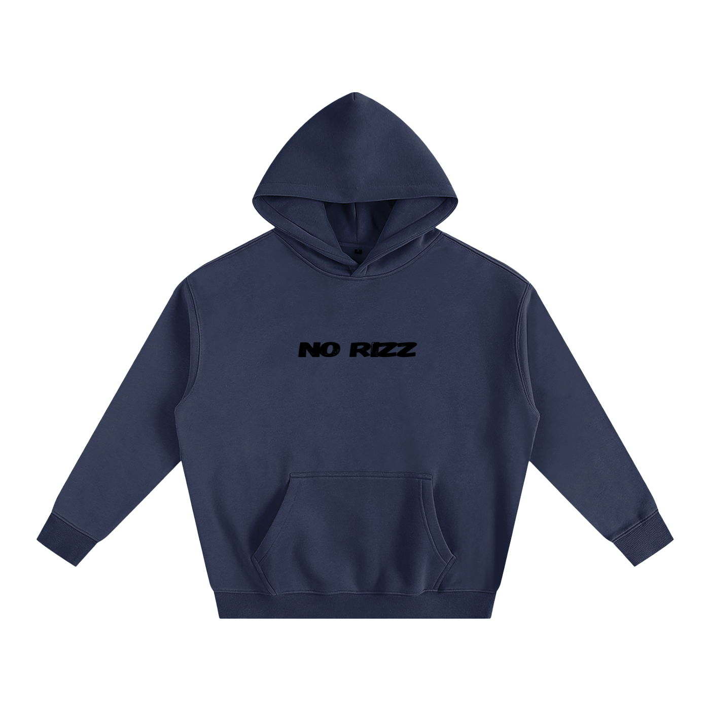 No Rizz Oversize Fleeced Hoodie